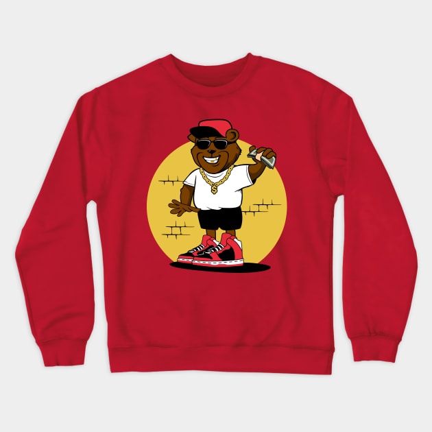 BEAR CHARACTER Crewneck Sweatshirt by mojokumanovo